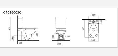 Унитаз Am.Pm Spirit C708600WH напольный FlashClean без сиденья