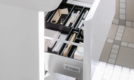 Burgbad Iveo Комплект мебели подвесной, с раковиной 800х492х721, цвет: белый глянец