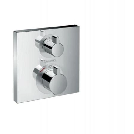 Hansgrohe Ecostat Square Смеситель термостатический с запорным вентилем, 1 источник, CM, внешняя часть, цвет: хром