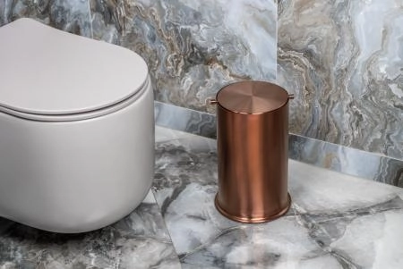 Ведро Boheme для мусора с вращающейся крышкой Copper Brushed 10916-CB