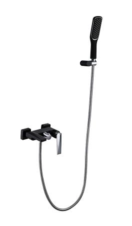 Смеситель для ванны Boheme с душ.гарнитуром VENTURO черный + хром 373-B