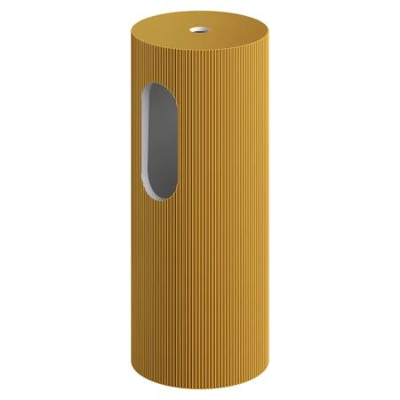 Пьедестал для раковины Boheme рифленый SOLE Corian 300*720 GOLD 801-Base-Rib-G