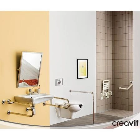 Унитаз CREAVIT подвесной для инвалидов BD320-11CB00E-0000 (сиденье отдельно)