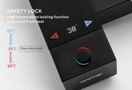 Гигиенический  душ Gappo G7207-60 встраиваемый термостат, чёрный