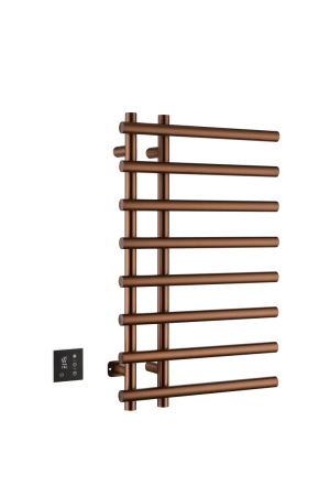 Полотенцесушитель электрический Boheme круглый сухой BRUSHED BRONZE 722-BRB