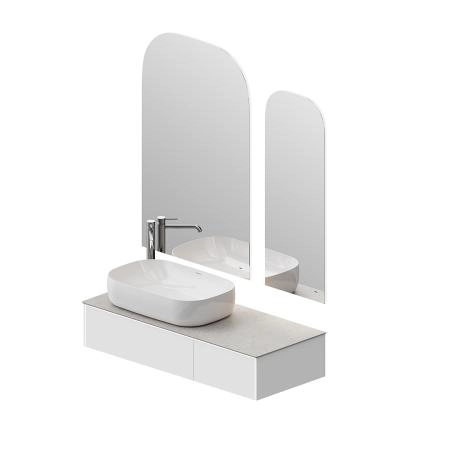 Тумба Kerama Marazzi MAGICA МАДЖИКА MA.120.2\MGR.M подвесная 120, 2 ящика, утренний серый матовый