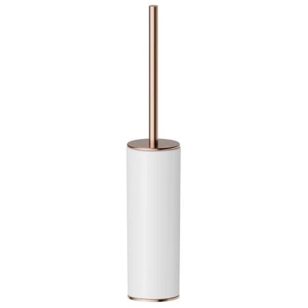 Newform Accessori tondi Туалетный ерш, напольный, белая керамика, цвет: PVD copper bronze