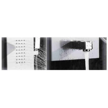 Гидромассажная душевая панель Potato P3545-6 нерж сталь, черный