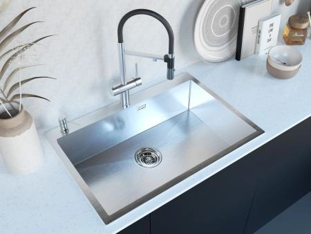 Кухонная мойка Paulmark SAAR PM807551-BS 750х510мм брашированная нерж. сталь