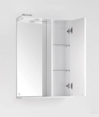 Зеркальный шкаф Style Line Elfante Жасмин 55/С с подсветкой, белый