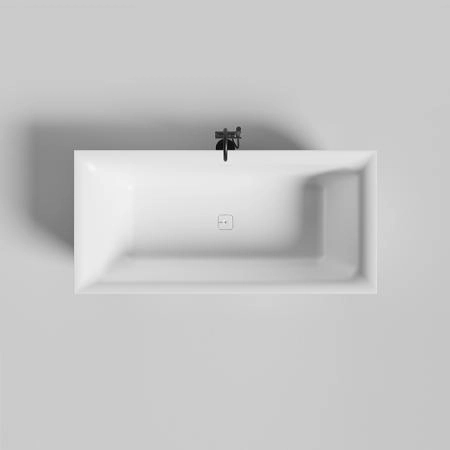 Salini ARIA Ванна отдельностоящая 190x90x60см, материал: S-Sense, донный клапан, сифон, слив-перелив, цвет: белый
