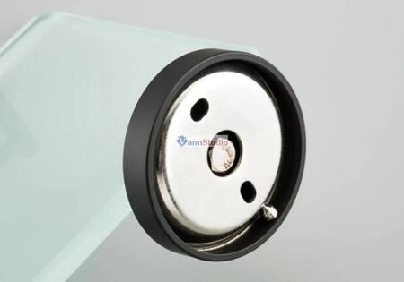 F30207 Полка стеклянная Frap для ванной чёрный