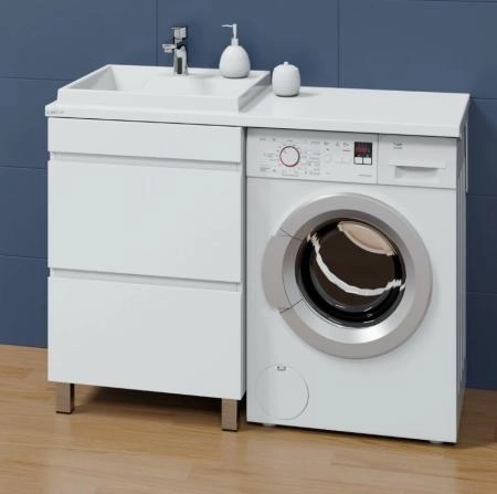 Тумба под умывальник над стиральной машиной, напольная (ум. Юпитер 1200*500)