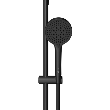 Душевая стойка VitrA Base Round A4590836EXP с ручным душем без смесителя матовая черная