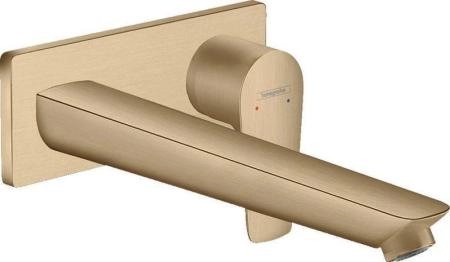 Hansgrohe 71734140 Talis E Смеситель для раковины 225 мм, настенный, шлифованая бронза