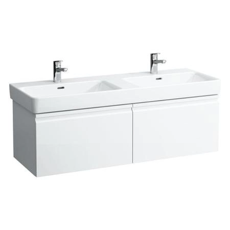 Laufen Pro S Тумба под раковину 115.9x45x39см., подвесная, 2 выдвижной ящик, 2 внутренний ящик с органайзером, цвет: белый матовый