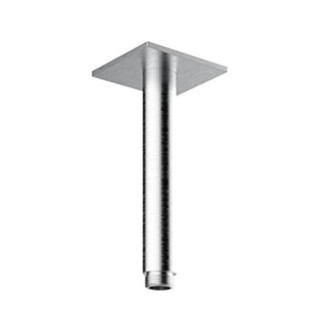Almar 316 Stainless Steel Кронштейн для верхнего душа, потолочный, 10 см с квадратным отражателем, цвет: нержавеющая сталь брашированная AISI 316
