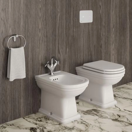 Ideal Standard Calla Унитаз приставной 54.5х36.5см., с сиденьем, цвет: белый