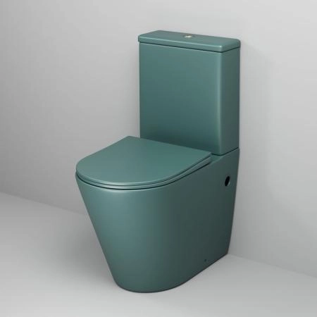 Унитаз Grossman GR-4480OLMS Color (620*365*810) ЗЕЛЕНЫЙ МАТОВЫЙ напольный Безободковый