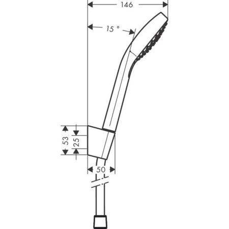 Душевой набор Hansgrohe Cromа Select E 26425400, белый/хром