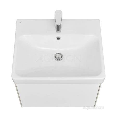 Тумба под раковину AQUATON Асти 55 белый глянец 1A263101AXD70