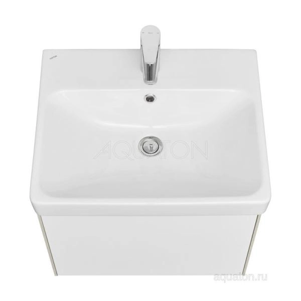 Тумба под раковину AQUATON Асти 55 белый глянец 1A263101AXD70