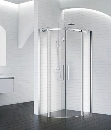 Душевой уголок BelBagno ACQUA 90x90 прозрачное стекло 8 мм профиль черный матовый ACQUA-R-2-90-C-NERO