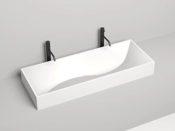 Раковина Salini SONATA S-Stone матовая 120x45 1401201M накладная