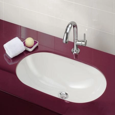 Villeroy&Boch O.novo Раковина врезная под столешницу 60x35см, с переливом, цвет: альпийский белый