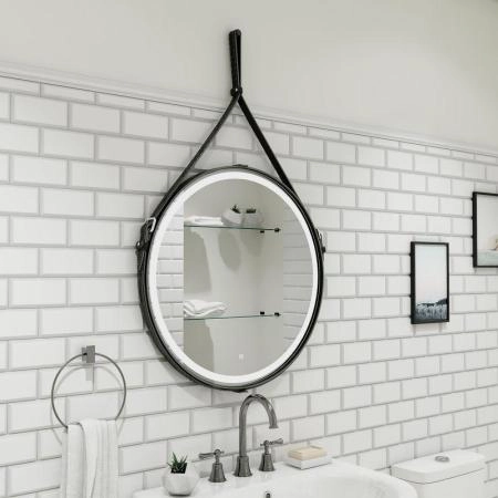 Зеркало Континент Milenium Black d500 ЗЛП985 с подсветкой