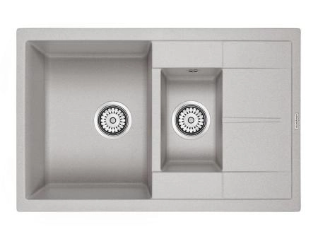 Мойка для кухни Paulmark FESTE, PM237850-GR, серый, 775х495 мм