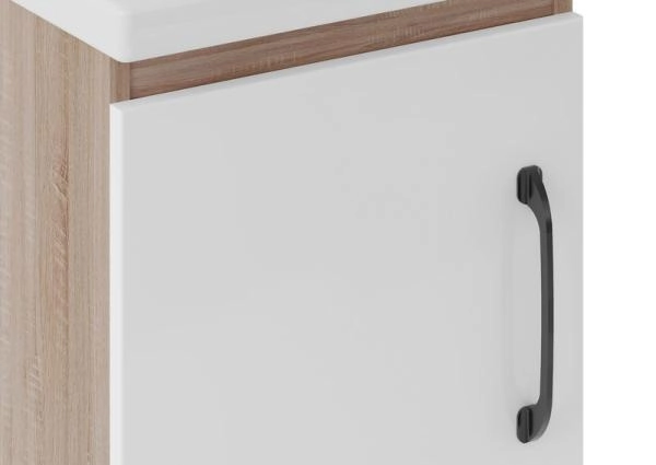 Тумба ASB-Mebel Адель 40 напольная Белый/Дуб Сонома