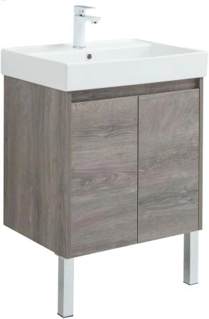 Тумба под раковину Aquanet Nova Lite 60 дуб рошелье (2 дверцы)