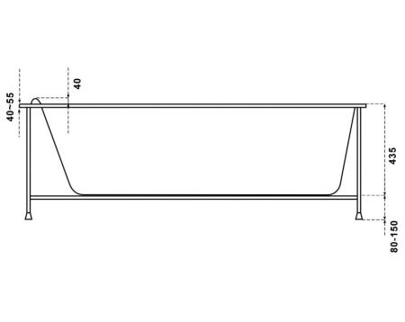 Акриловая ванна Relisan МЕГА 160x70 см