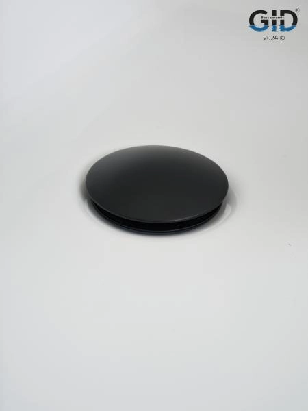 Донный клапан Gid без перелива G-55BM 76602K черный матовый 7x7x10