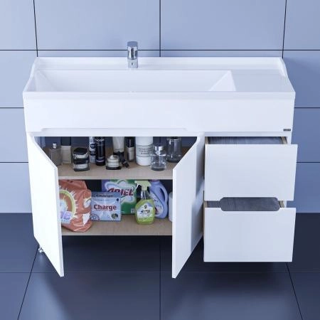 Тумба под раковину СаНта напольная  Лондон 120  2 ящика (для умывальника Сириус 120)