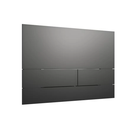 Кнопка смыва KNOTLOR DUET BIS109GM, вороненая сталь  (серия 1)