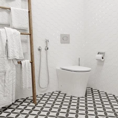 Унитаз Cerutti SPA ADIGE F приставной безободковый CT8907 (500x365x405)