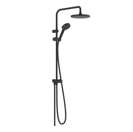 Hansgrohe Vernis Blend Душевая стойка с верхним душем 200 1jet Reno, EcoSmart, цвет: матовый черный