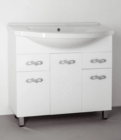 Тумба под раковину Style Line Elfante Венеция 90 (2 ящ.) напольная с ящиками, белая