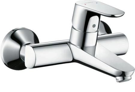 Hansgrohe 31923000 Focus Смеситель для раковины 180 мм, настенный, хром