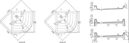 Поддон Ravak Ronda 80 EX белая