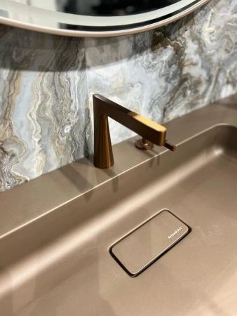 Смеситель Boheme Duo для раковины, 2х-позиционный BRUSHED BRONZE 161-BRB