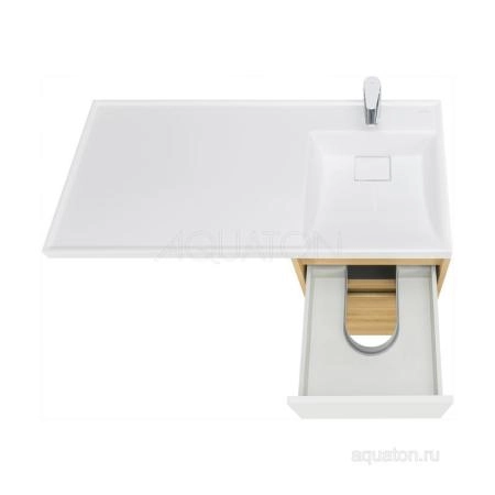 Тумба под раковину AQUATON Лондри 40 Дуб Сантана без фасада 1A267001LH0C0