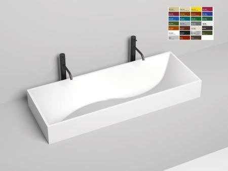 Раковина Salini SONATA S-Stone покраска RAL матовая 120x45 1401201MF накладная