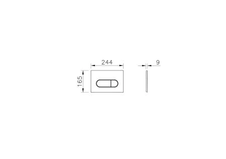 Кнопка смыва для инсталляции VitrA Root Round  740-2295 брашированный никель двойный смыв