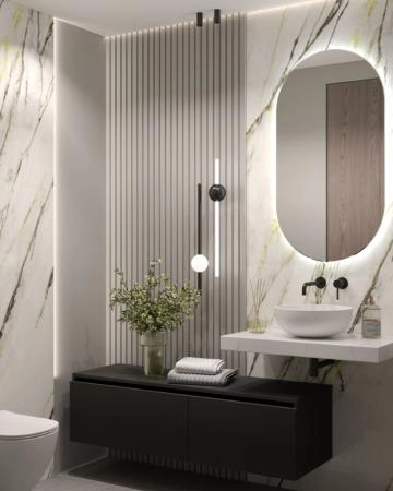 Столешница прямая Boheme FLAT CALACATTA 810*460*70 869-080-CLCT