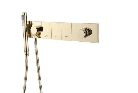 Смеситель ZODIAC Boheme с ручным душем GOLD 132-SYS-G
