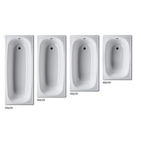 Ванна BLB Europa B05E22001 1050X700 2,3 мм сид. белый сталь