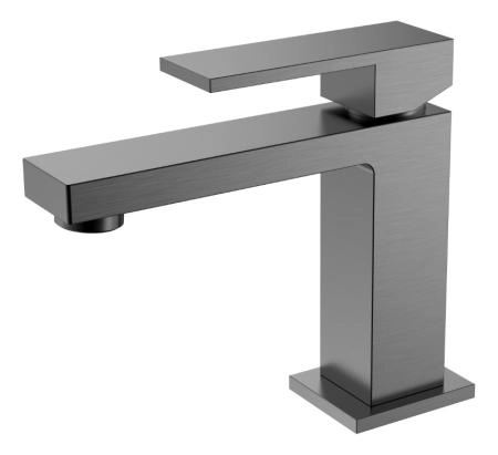 Cмеситель для умывальника Boheme Qubic Matt Gun Metal 471-GM